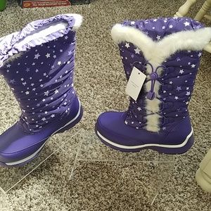 Landsend little girl snow boots new with tags